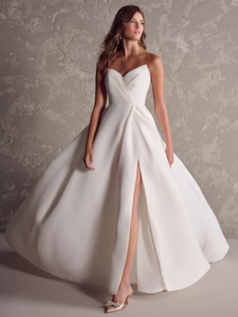 Maggie Sottero #NISHA (24MS214A01) #1 Diamond White (gown with Natural Illusion) thumbnail