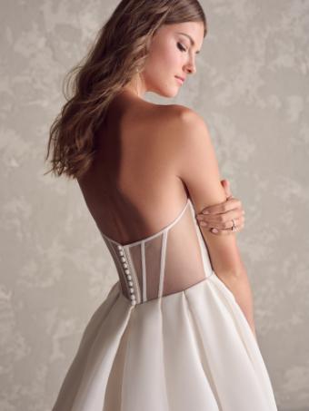 Maggie Sottero #NISHA (24MS214A01) #4 Diamond White (gown with Natural Illusion) thumbnail